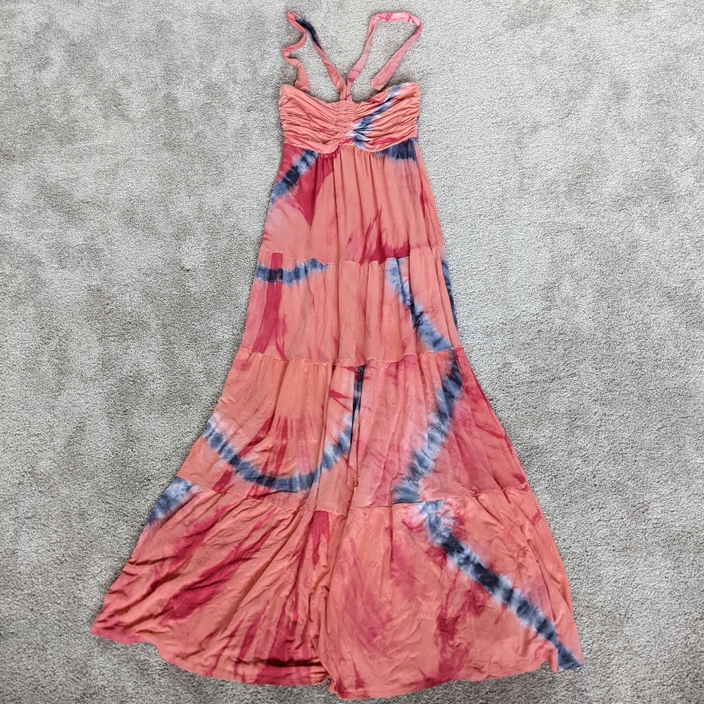 NEW Hale Bob Cabana Tie Dye Maxi Dress